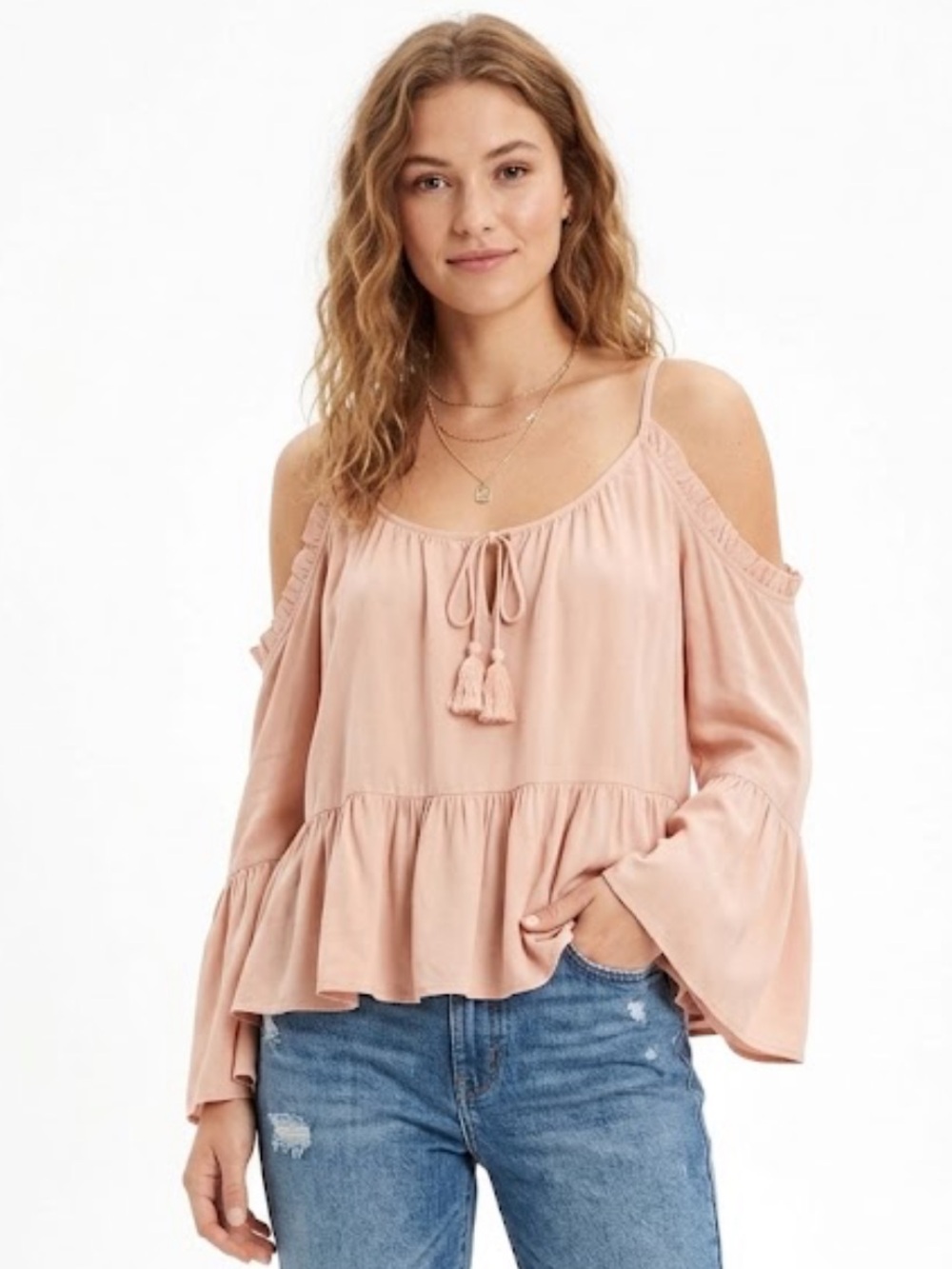 American Eagle Outfitters Cold Shoulder Tunic Top